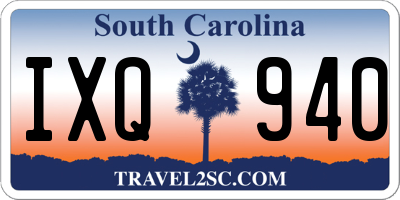 SC license plate IXQ940