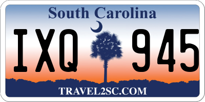 SC license plate IXQ945
