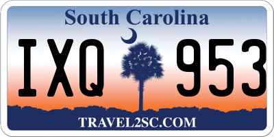 SC license plate IXQ953