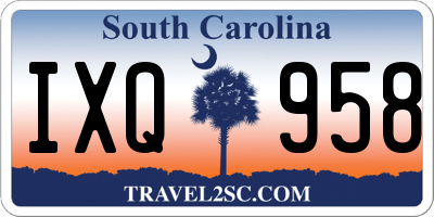 SC license plate IXQ958