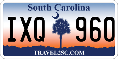 SC license plate IXQ960