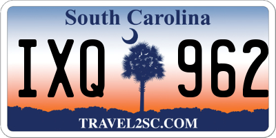 SC license plate IXQ962
