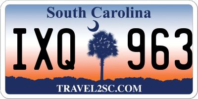 SC license plate IXQ963