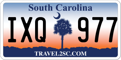 SC license plate IXQ977