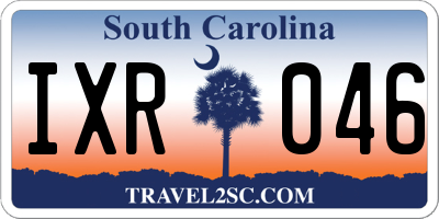 SC license plate IXR046