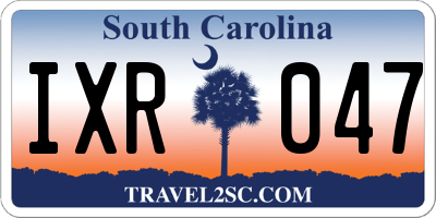 SC license plate IXR047
