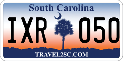 SC license plate IXR050