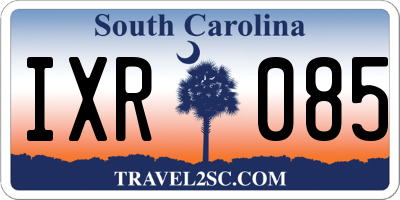 SC license plate IXR085