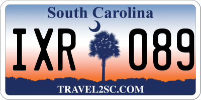 SC license plate IXR089