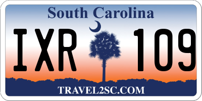 SC license plate IXR109