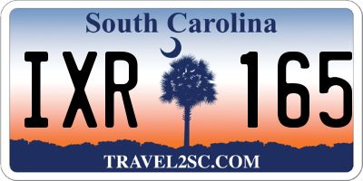 SC license plate IXR165