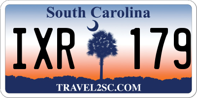 SC license plate IXR179