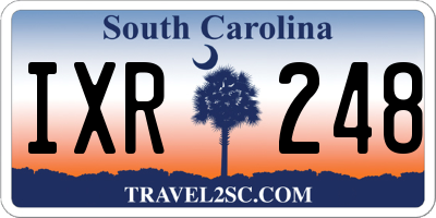 SC license plate IXR248