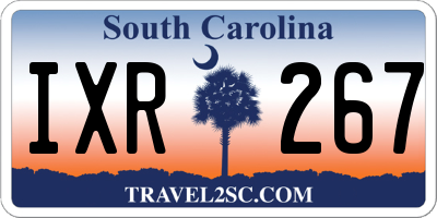 SC license plate IXR267