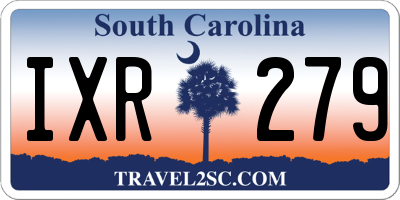 SC license plate IXR279