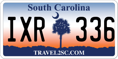 SC license plate IXR336