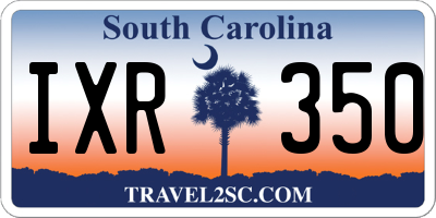 SC license plate IXR350