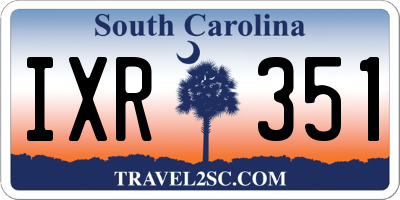 SC license plate IXR351