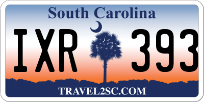 SC license plate IXR393