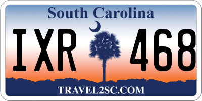 SC license plate IXR468