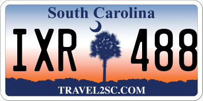 SC license plate IXR488