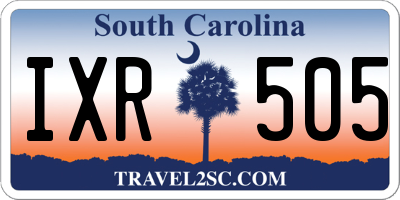 SC license plate IXR505