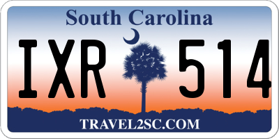 SC license plate IXR514