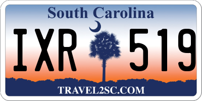 SC license plate IXR519