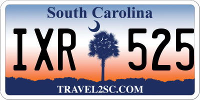 SC license plate IXR525