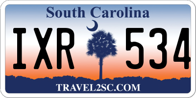 SC license plate IXR534