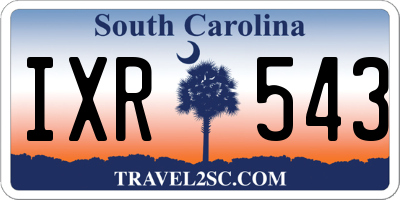 SC license plate IXR543