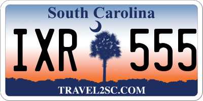 SC license plate IXR555
