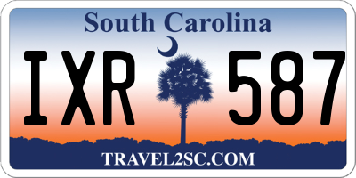 SC license plate IXR587