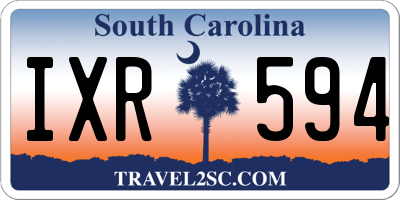 SC license plate IXR594