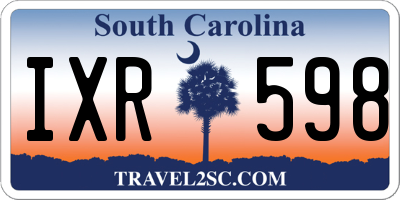 SC license plate IXR598