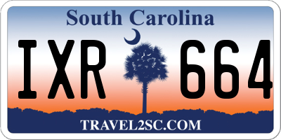 SC license plate IXR664