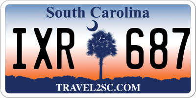 SC license plate IXR687