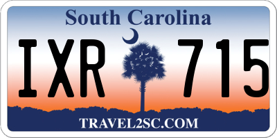 SC license plate IXR715