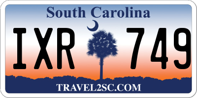 SC license plate IXR749