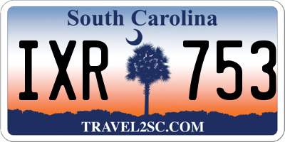 SC license plate IXR753