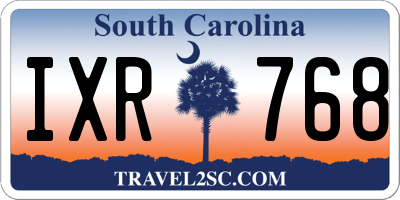 SC license plate IXR768