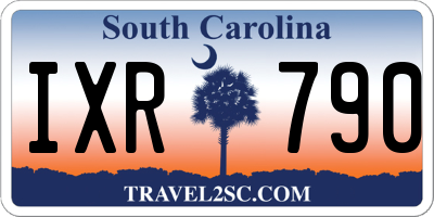 SC license plate IXR790