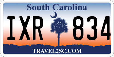 SC license plate IXR834