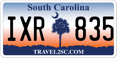 SC license plate IXR835