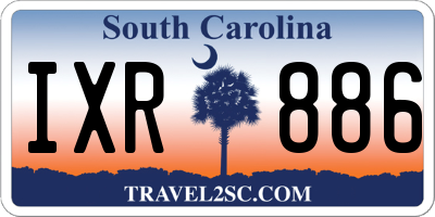 SC license plate IXR886