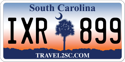 SC license plate IXR899