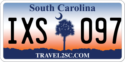 SC license plate IXS097