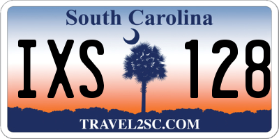 SC license plate IXS128