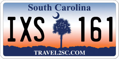 SC license plate IXS161
