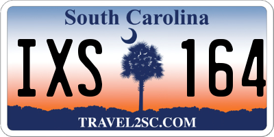 SC license plate IXS164
